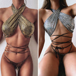 Draya Snake Print Bikini