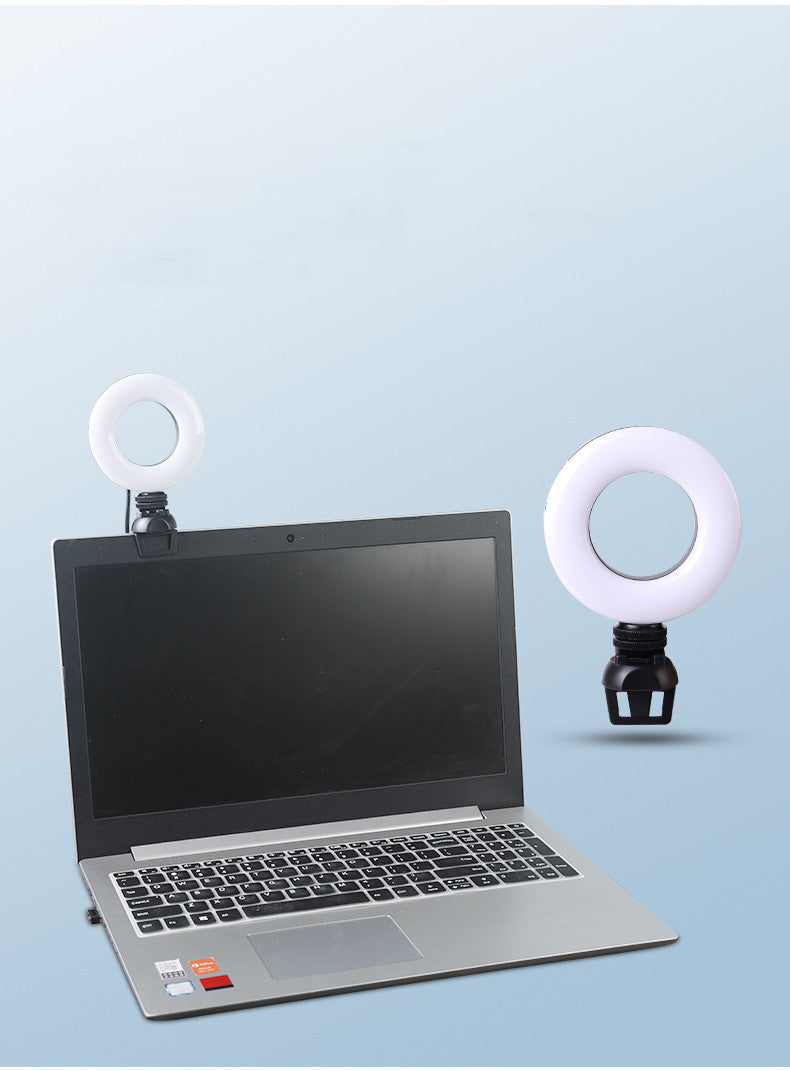 LED Portable Selfie Light with Phone/Laptop Clamp