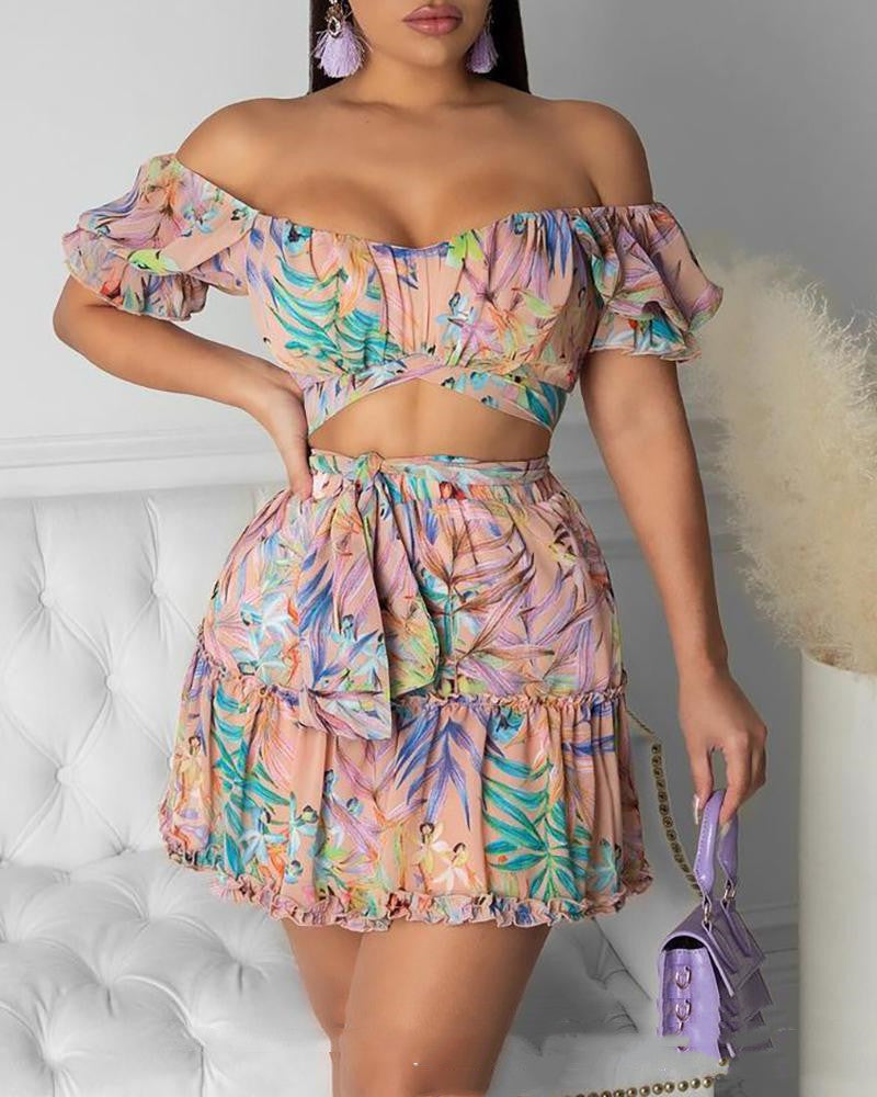 OC Floral Vacay Skirt Set