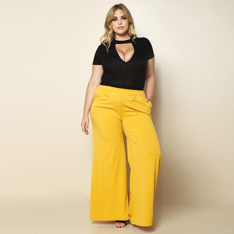 Buy Women Yellow Solid Casual Regular Fit Trousers Online - 699643 | Van  Heusen