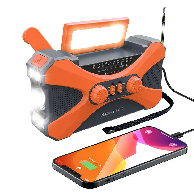 Solar Powered Hand-cranked Radio